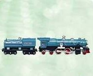 (image for) 2003 Miniature Lionel Blue Comet Steam Locomotive & Tender